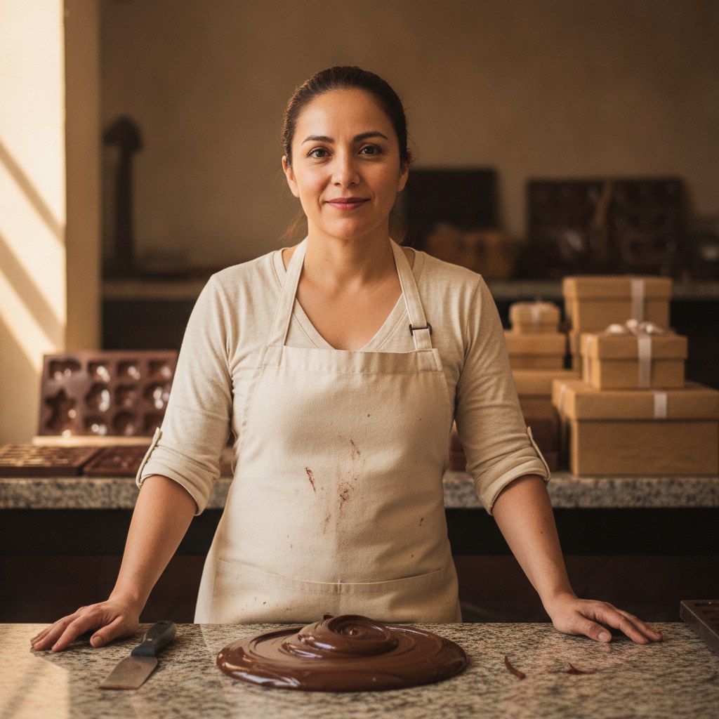 Mariana Escobedo Rangel, fundadora y chocolatera